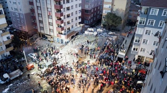 Istanbul building collapse toll rises to 14