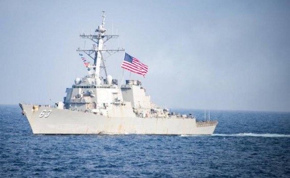 US warships sail near South China Sea islands US warships sail near South China Sea islands