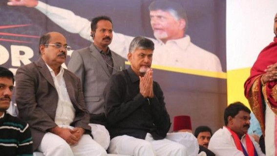 Andhra CM Continues on fast in Delhi for special status Andhra CM Continues on fast in Delhi for special status