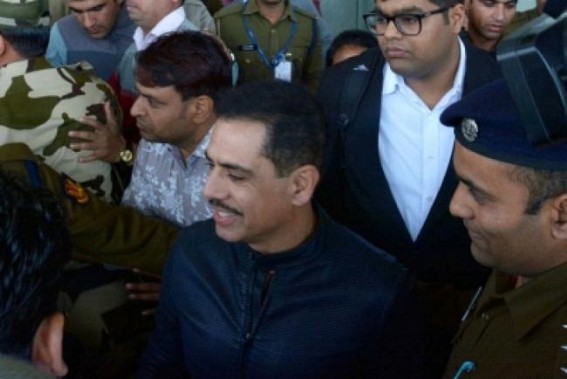 Robert Vadra reaches Jaipur for ED questioning in land scam case Robert Vadra reaches Jaipur for ED questioning in land scam case