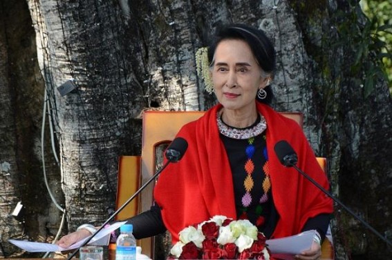 New statue of Suu Kyi's father irks ethnic minorities in Myanmar New statue of Suu Kyi's father irks ethnic minorities in Myanmar