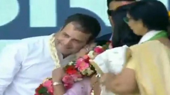 Rahul Gandhi Kissed By Woman At Gujarat Rally On Valentine's Day