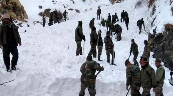 Himachal avalanche: 5 soldiers still missing, rescue operations on