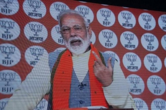 BSP-SP flay Modi over video conference BSP-SP flay Modi over video conference
