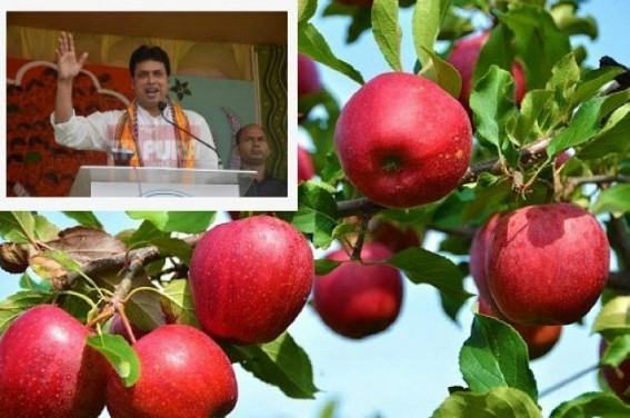 Biplab gives netizens new laughing-feed as he said, â€˜Tripura will have apple gardensâ€™