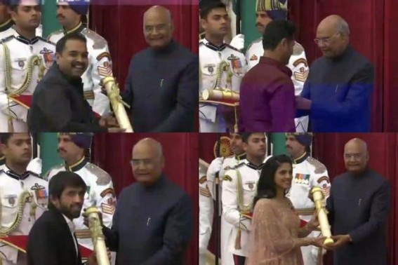 President gives away 55 Padma awards