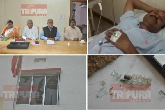 Amid model code of conduct, Statewide BJP sponsors Poll violence : CPI-M complains to EC after Dukli party office attack, MP Jharna Das's husband beaten by hooligans, hospitalized 