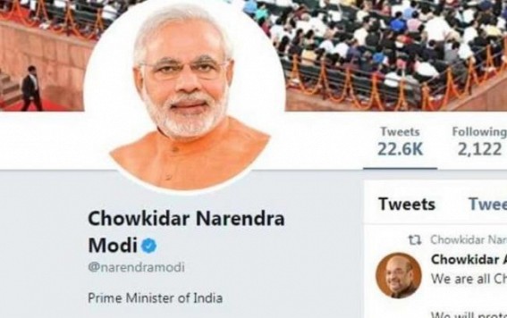 Act against Modi for 'chowkidar' campaign, Congress tells EC