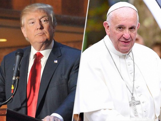 Pope Francis warns Trump about border wall