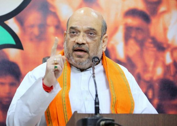 Amit Shah slams Congress' silence on Kashmir PM Amit Shah slams Congress' silence on Kashmir PM