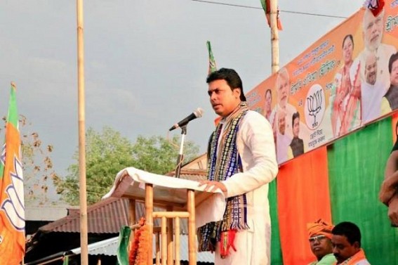 JUMLA Biplabâ€™s Motormouth Lies : â€˜Not distributing free gas connectivity was Manik Sarkarâ€™s plan,  illegal forest wood cutting & enjoy commissionâ€™