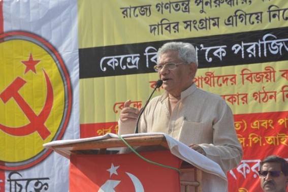 Yechury slams Rahul for contesting from Wayanad Yechury slams Rahul for contesting from Wayanad