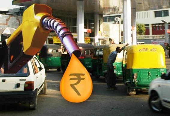 Petrol prices down by 6 paise, diesel by 8 paise