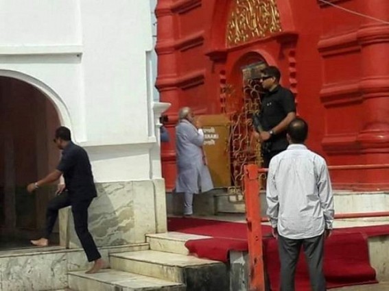 RSS, BJP destroying Tripura’s culture : Tripura Sundari Goddess temple's door opened in odd time for Modi’s campaigning breaking 500 years old tradition RSS, BJP destroying Tripura’s culture : Tripura Sundari Goddess temple's door opened in odd time for Modi’s campaigning breaking 500 years old tradition