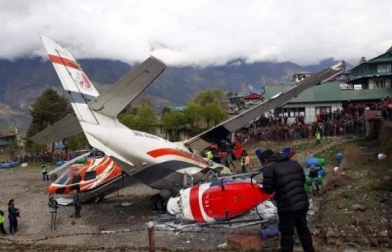Three killed in Nepal chopper-plane collision Three killed in Nepal chopper-plane collision