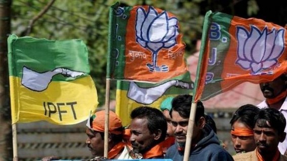 Tension between BJP-IPFT prevails in Tripura Tension between BJP-IPFT prevails in Tripura