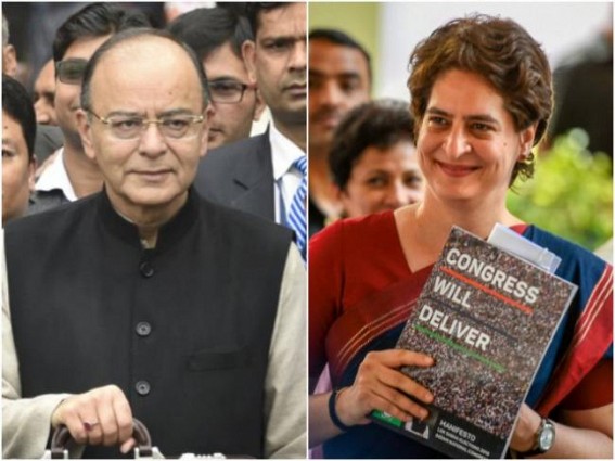 Priyanka 'chickened out' from Varanasi: Jaitley Priyanka 'chickened out' from Varanasi: Jaitley