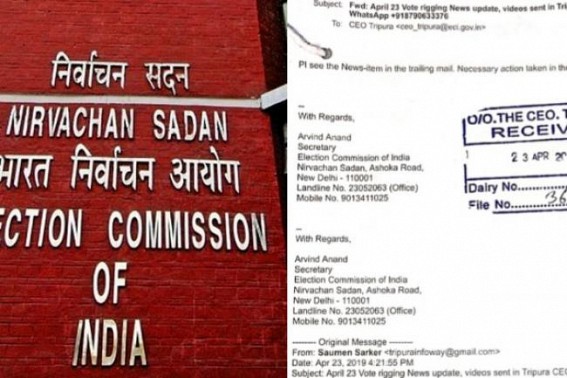 ECI issued ‘urgent notice’ to CEO about East Tripura Poll rigging, booth capturing in South Tripura, CCTV camera damages based on TIWN news, Editor’s complaint on BJP's organized violence ECI issued ‘urgent notice’ to CEO about East Tripura Poll rigging, booth capturing in South Tripura, CCTV camera damages based on TIWN news, Editor’s complaint on BJP's organized violence