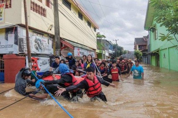 12 killed in Indonesia floods, landslides