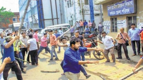 Voting stalled in Bengal booth following violence Voting stalled in Bengal booth following violence