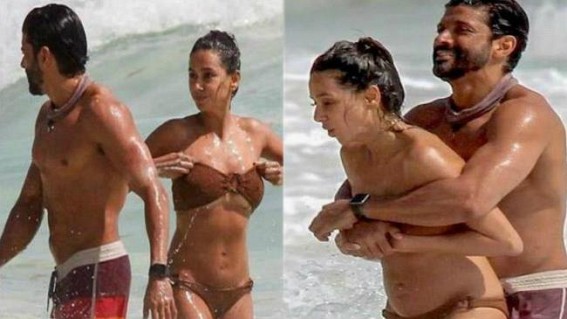 Shibani Dandekar in sexy beachwear Shibani Dandekar in sexy beachwear