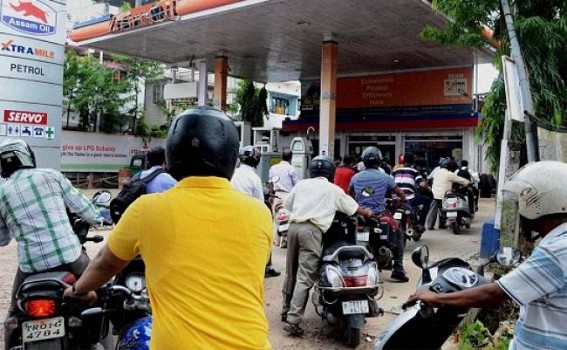Petrol price at up, Rs. 72 recorded on Tuesday