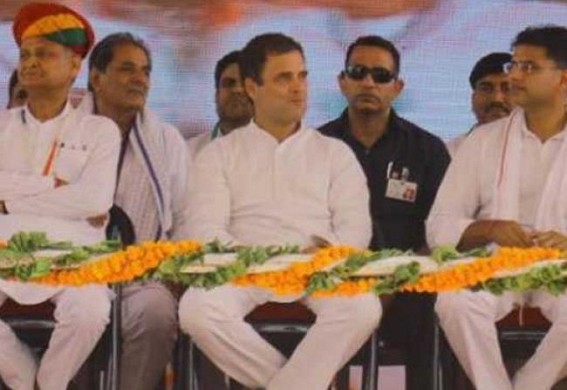 Rajasthan Congress in disarray; all guns trained on Ashok Gehlot for focussing on son's campaign, neglecting other seats Rajasthan Congress in disarray; all guns trained on Ashok Gehlot for focussing on son's campaign, neglecting other seats