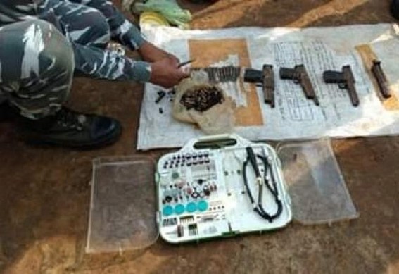 Arms factory seized in Tripura Arms factory seized in Tripura