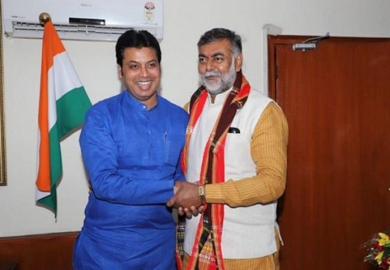 CM Biplab Deb met Central Ministers, discussed State issues CM Biplab Deb met Central Ministers, discussed State issues