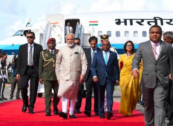 After the Maldives, Modi reaches Sri Lanka