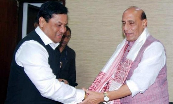 Assam CM meets Shah and Rajnath, discusses state's issues Assam CM meets Shah and Rajnath, discusses state's issues