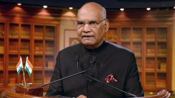 Kovind for simultaneous elections, says terror to end Kovind for simultaneous elections, says terror to end
