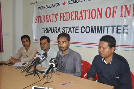 SFI condemns privatization of Govt schools in Tripura SFI condemns privatization of Govt schools in Tripura