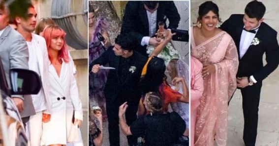 Priyanka goes traditional for Joe, Sophie's wedding