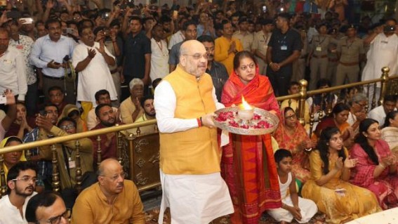 Shah performs aarti at Jagannath temple, kick-starts rath yatra