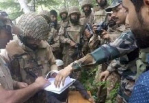 Body of drowned PaK boy handed over to Pakistan army in north Kashmir Body of drowned PaK boy handed over to Pakistan army in north Kashmir