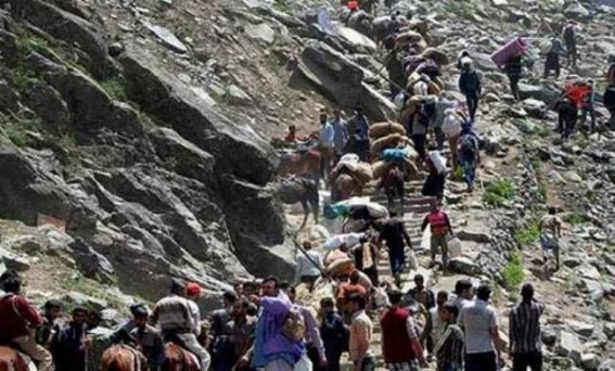 Over 1.73 lakh perform Amarnath Yatra in 13 days Over 1.73 lakh perform Amarnath Yatra in 13 days