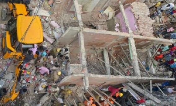 10 rescued, 20 trapped in Himachal building collapse