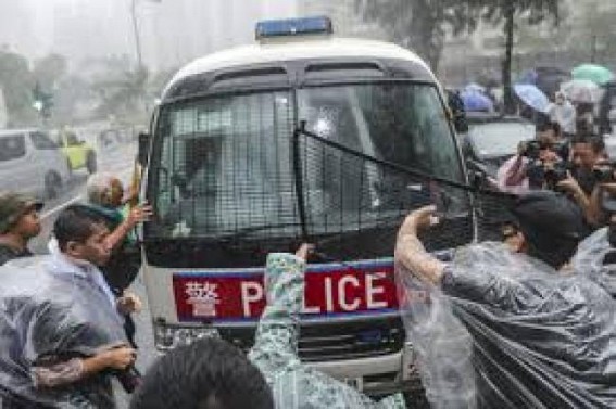 44 people charged with rioting in Hong Kong