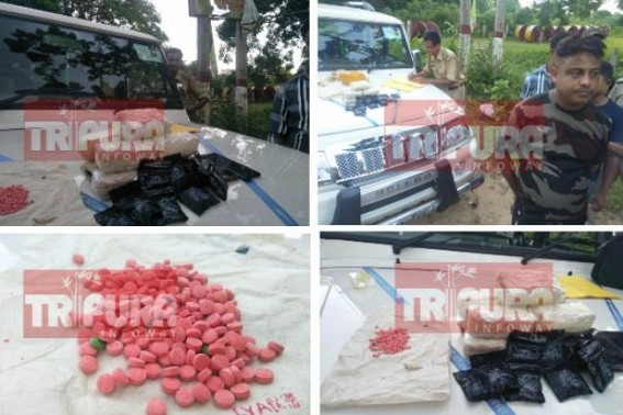 Massive Narcotics Smuggling, Nonstop Yaba tablets supply in Tripura : 20,000 Yaba tablets seized at the worth of Rs. 40 lakhs, 3 Arrested Massive Narcotics Smuggling, Nonstop Yaba tablets supply in Tripura : 20,000 Yaba tablets seized at the worth of Rs. 40 lakhs, 3 Arrested
