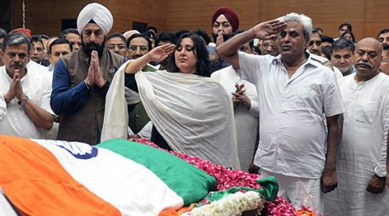 Sushma Swaraj cremated with full state honours