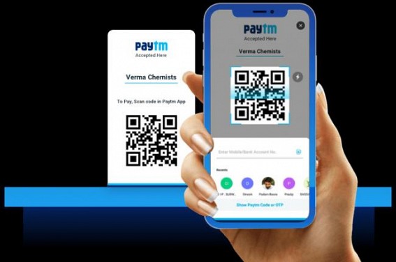 Scan any QR code to pay using Paytm