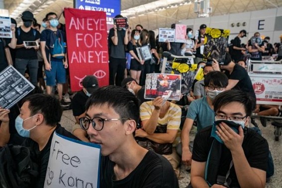 Hong Kong airport cancels flights over protests Hong Kong airport cancels flights over protests