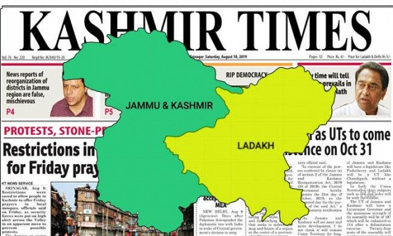 Kashmir Times Editor moves SC for hearing on Valley curbs