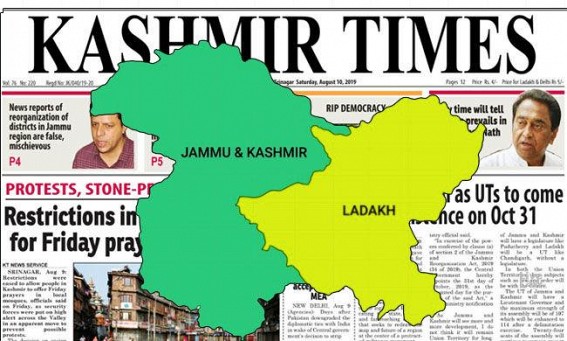 Kashmir Times Editor moves SC for hearing on Valley curbs Kashmir Times Editor moves SC for hearing on Valley curbs