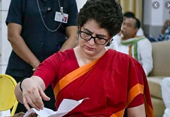 Priyanka calls manner of Art. 370 revocation 'unconstitutional' Priyanka calls manner of Art. 370 revocation 'unconstitutional'