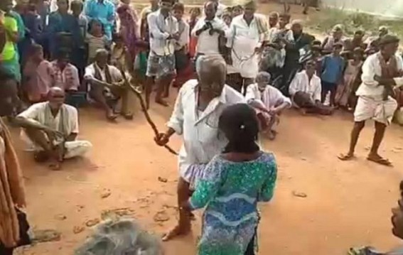 Andhra village elder booked for thrashing minor Dalit girl Andhra village elder booked for thrashing minor Dalit girl