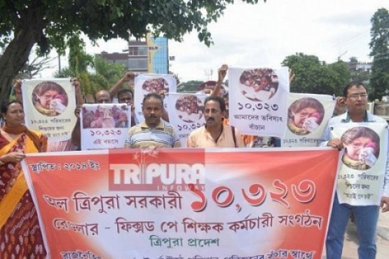 Terminated 10323 teachers in Tripura continues battle for existence since 5 years, Tensions raising high as ad-hoc job to end on June, 2020