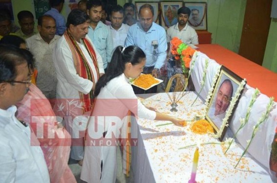 Tripura BJP pays tribute to late Arun Jaitley