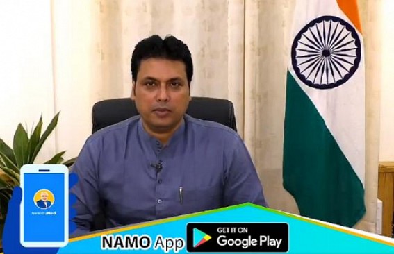 Tripura CM calls public to download NaMo app